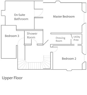 No. 21 Heriot Row: Upper Floor Plan